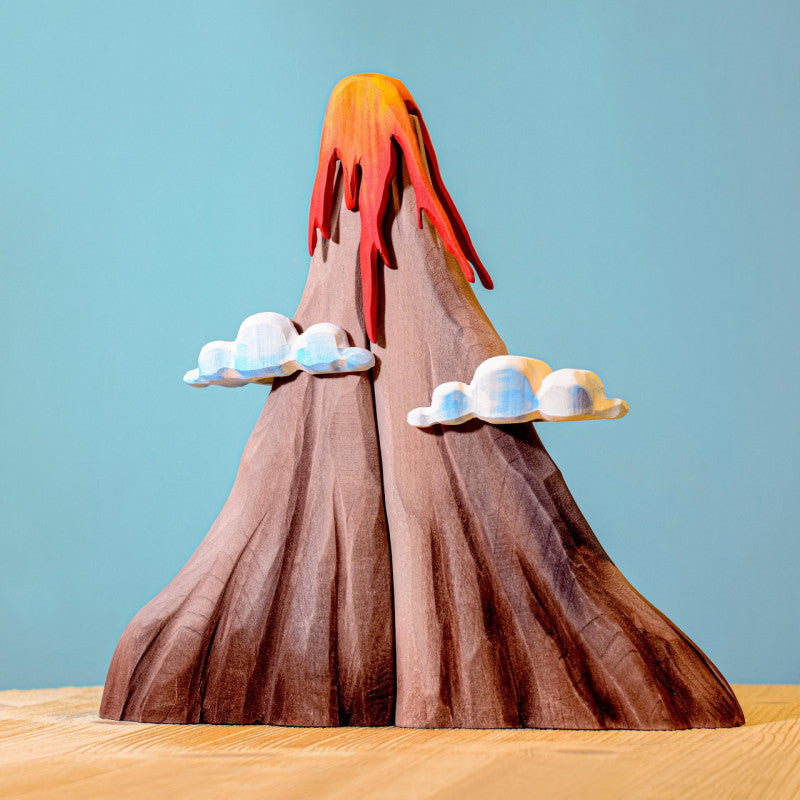 Bumbu Wooden Nature | Volcano, Lava and Clouds Set