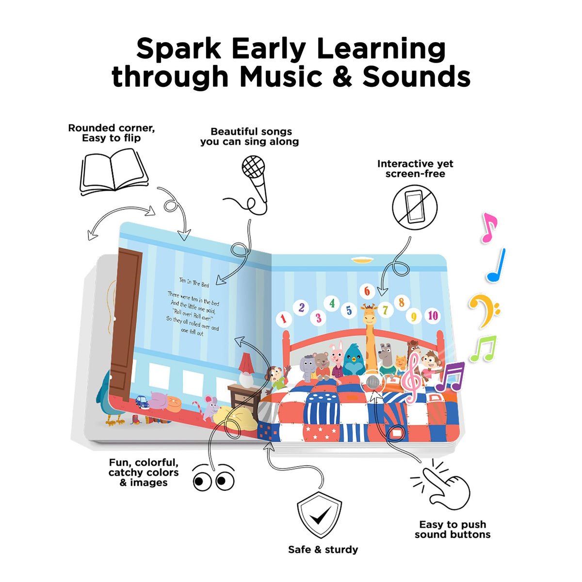 Ditty Bird Learning Songs Multi-Coloured