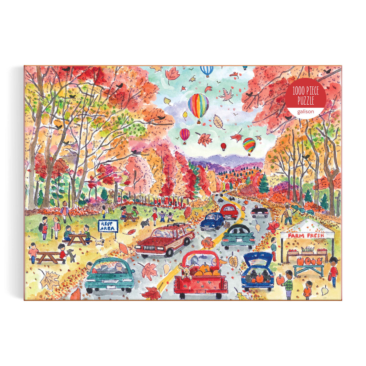 Galison Storrings Leaf Peeping Puzzle - 1000pc Multi-Coloured