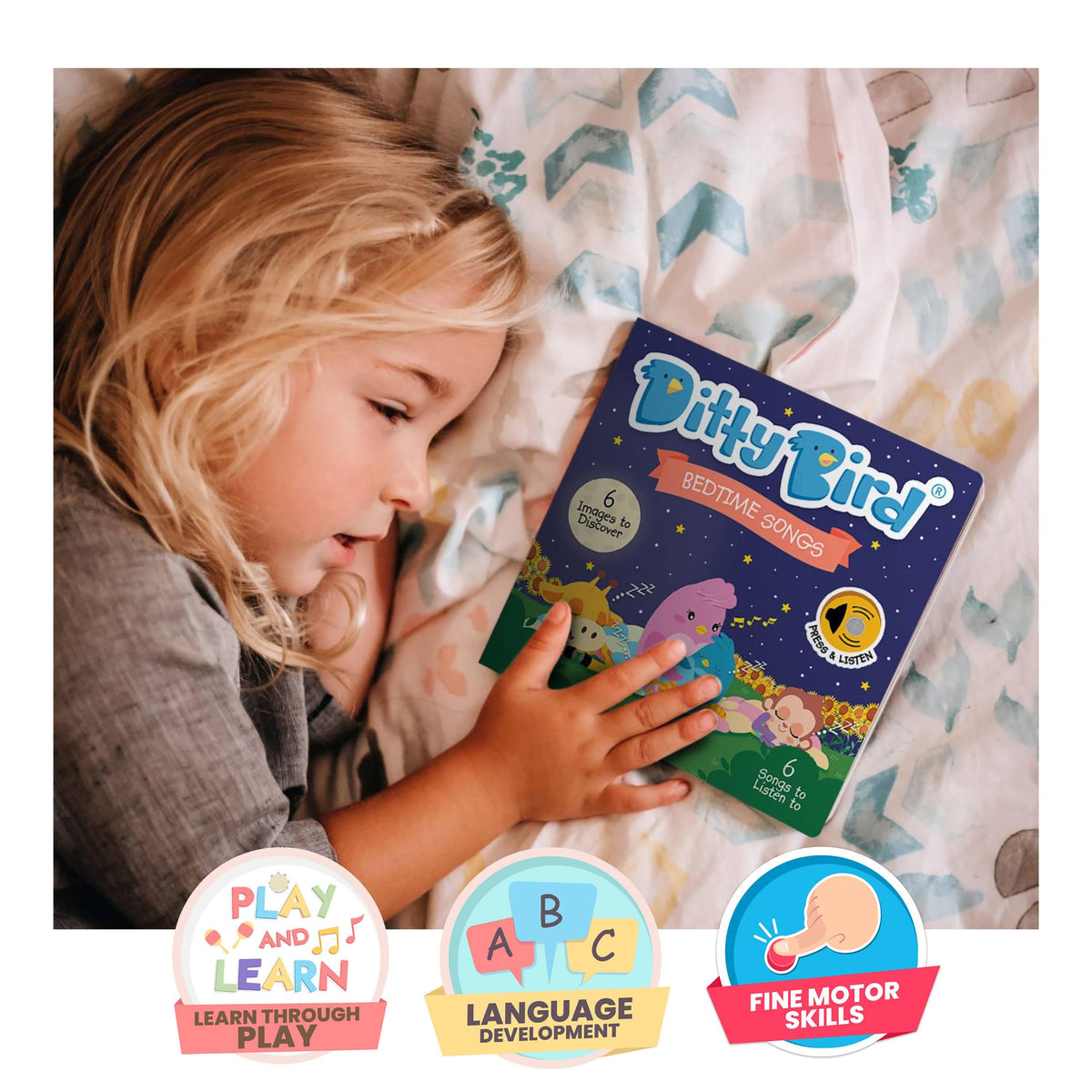 Ditty Bird Bedtime Songs Multi-Coloured