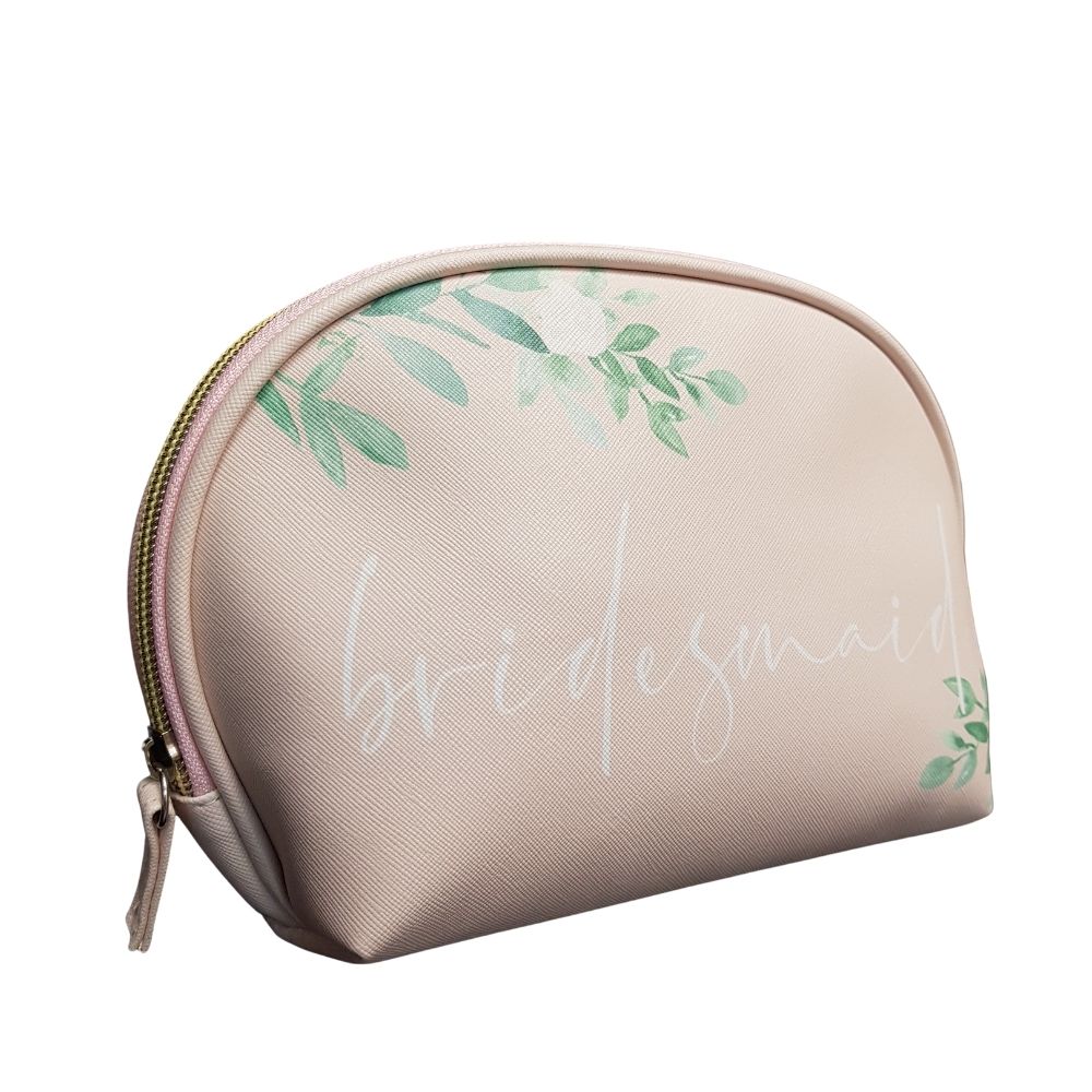 Wedding Bridesmaid Cosmetic Bag - Floral