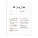 Galison Cottage Cats 9 x 12 Paint by Number Kit Multi-Coloured