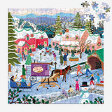 Galison Little Winter Town Puzzle - 300pc Multi-Coloured