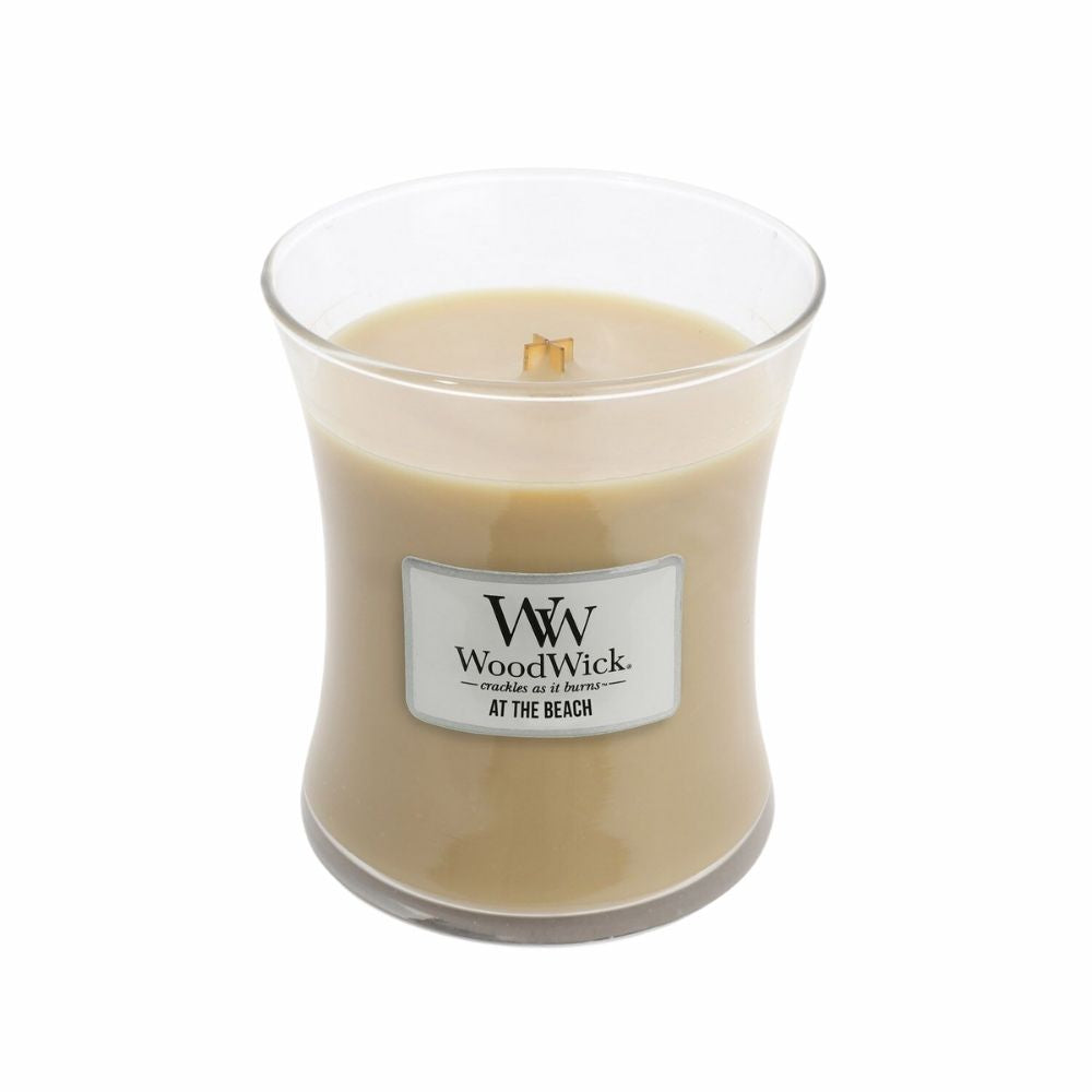 Medium WoodWick Scented Soy Candle - At The Beach