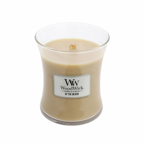 Medium WoodWick Scented Soy Candle - At The Beach