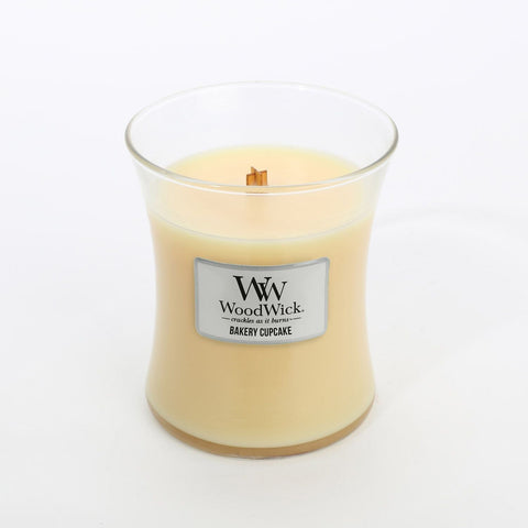 Medium WoodWick Scented Soy Candle - Bakery Cupcake