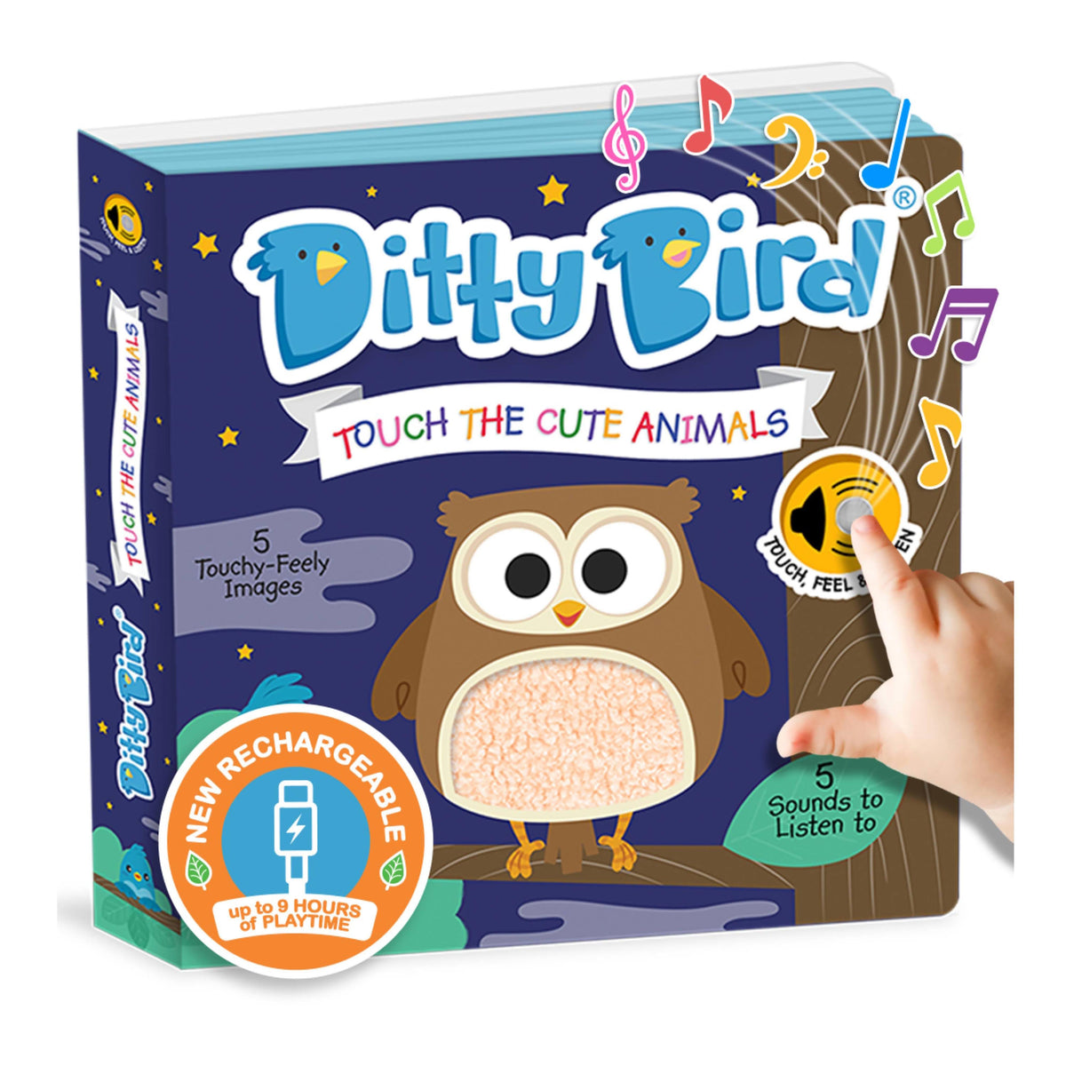 Ditty Bird Touch the Cute Animals Multi-Coloured