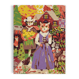 Galison Cottage Cats 9 x 12 Paint by Number Kit Multi-Coloured