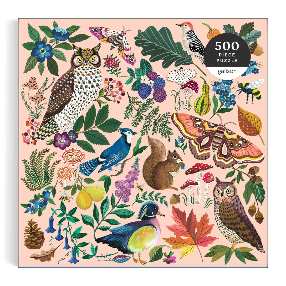 Galison Nature in Autumn Puzzle - 500pc Multi-Coloured