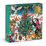 Galison Woodland Merrymakers Foil Puzzle - 500pc Multi-Coloured