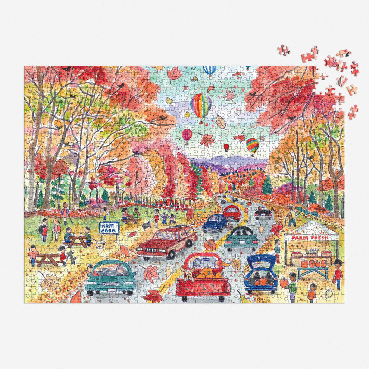 Galison Storrings Leaf Peeping Puzzle - 1000pc Multi-Coloured