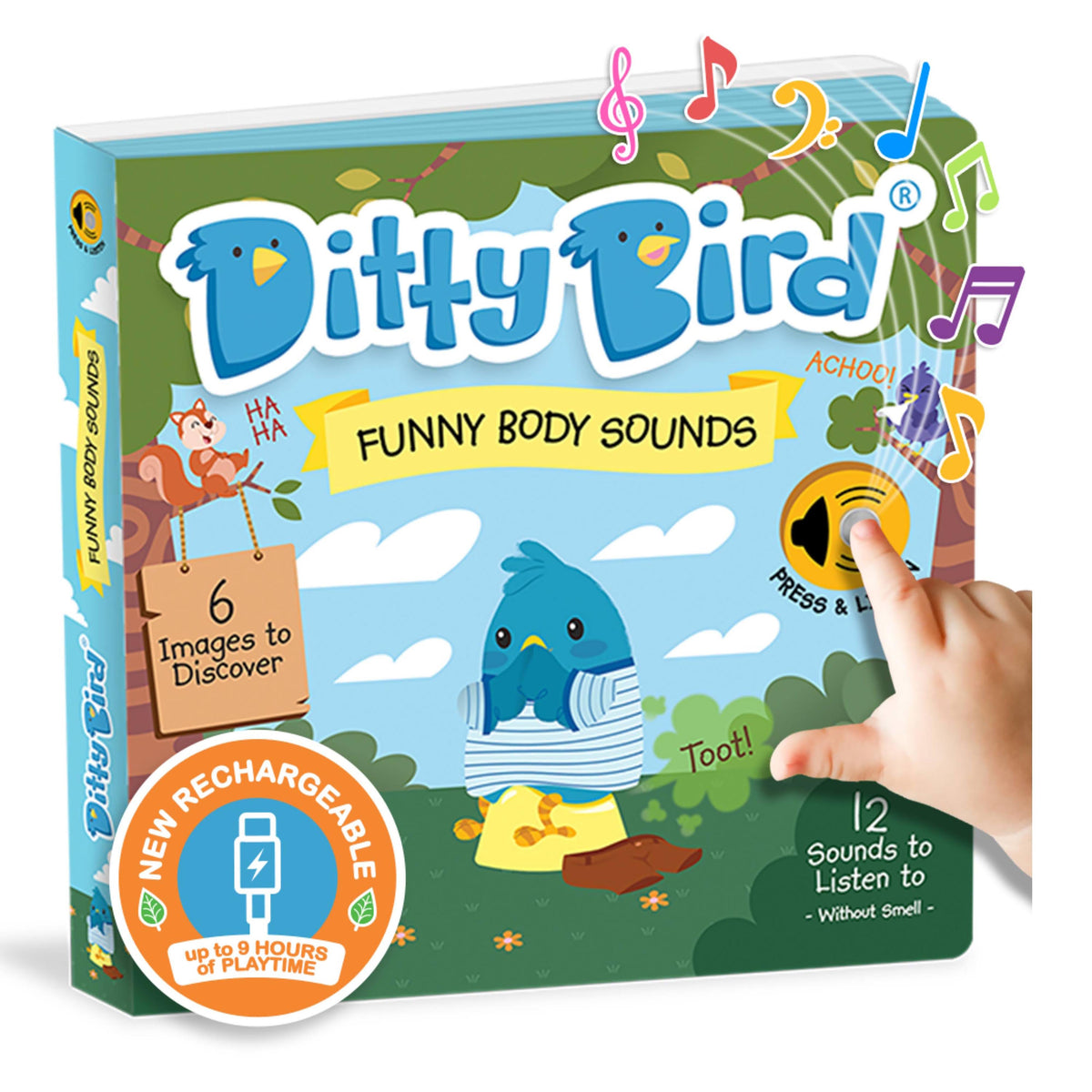 Ditty Bird Funny Body Sounds Multi-Coloured