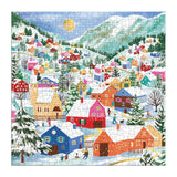 Galison Swiss Alpine Village Foil Puzzle - 500pc Multi-Coloured