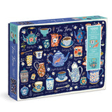 Galison Tea Time Puzzle with Shaped Pieces - 1000pc Multi-Coloured
