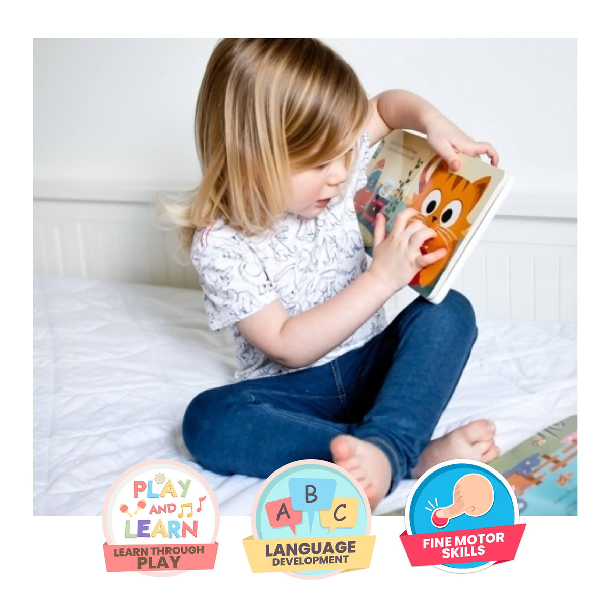 Ditty Bird Touch the Cute Animals Multi-Coloured