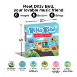 Ditty Bird Children's Songs USB-C Sound Book Multi-Coloured